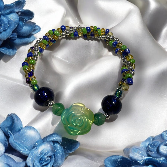 Green  Spiral Bracelet