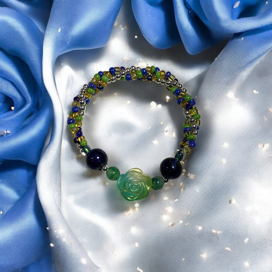 Green Spiral Bracelet