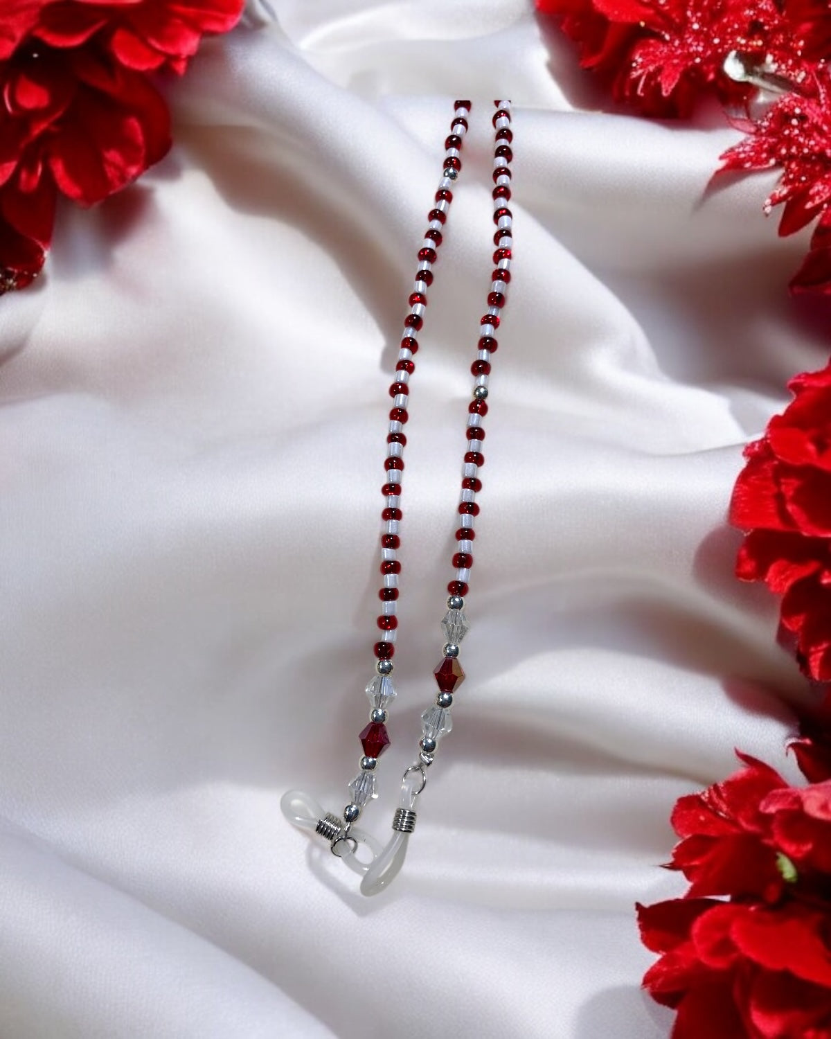 Red And White Eyeglasses Chain