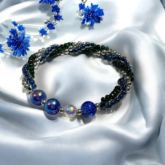 Blue Spiral Bracelet