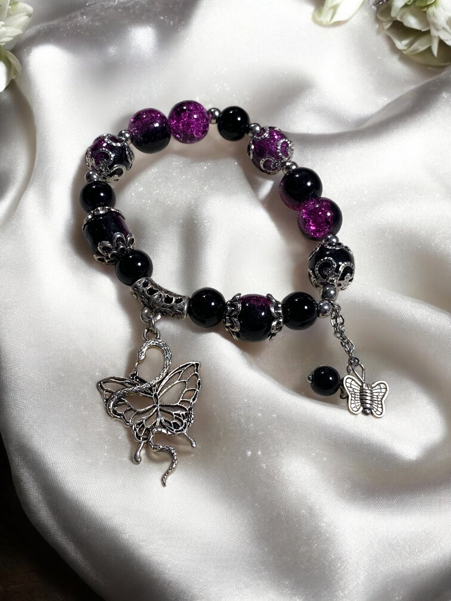 Dark Purple With Snake Bracelet