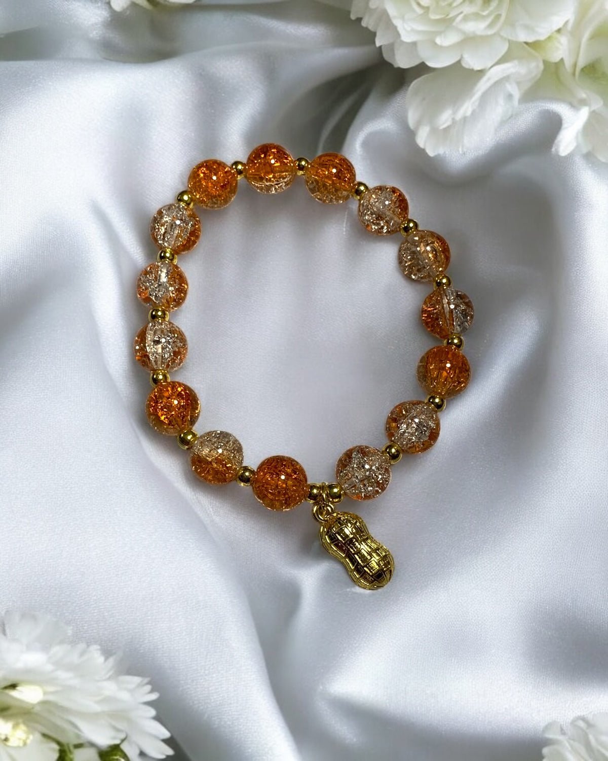 Orange Framber Peanut Bracelet