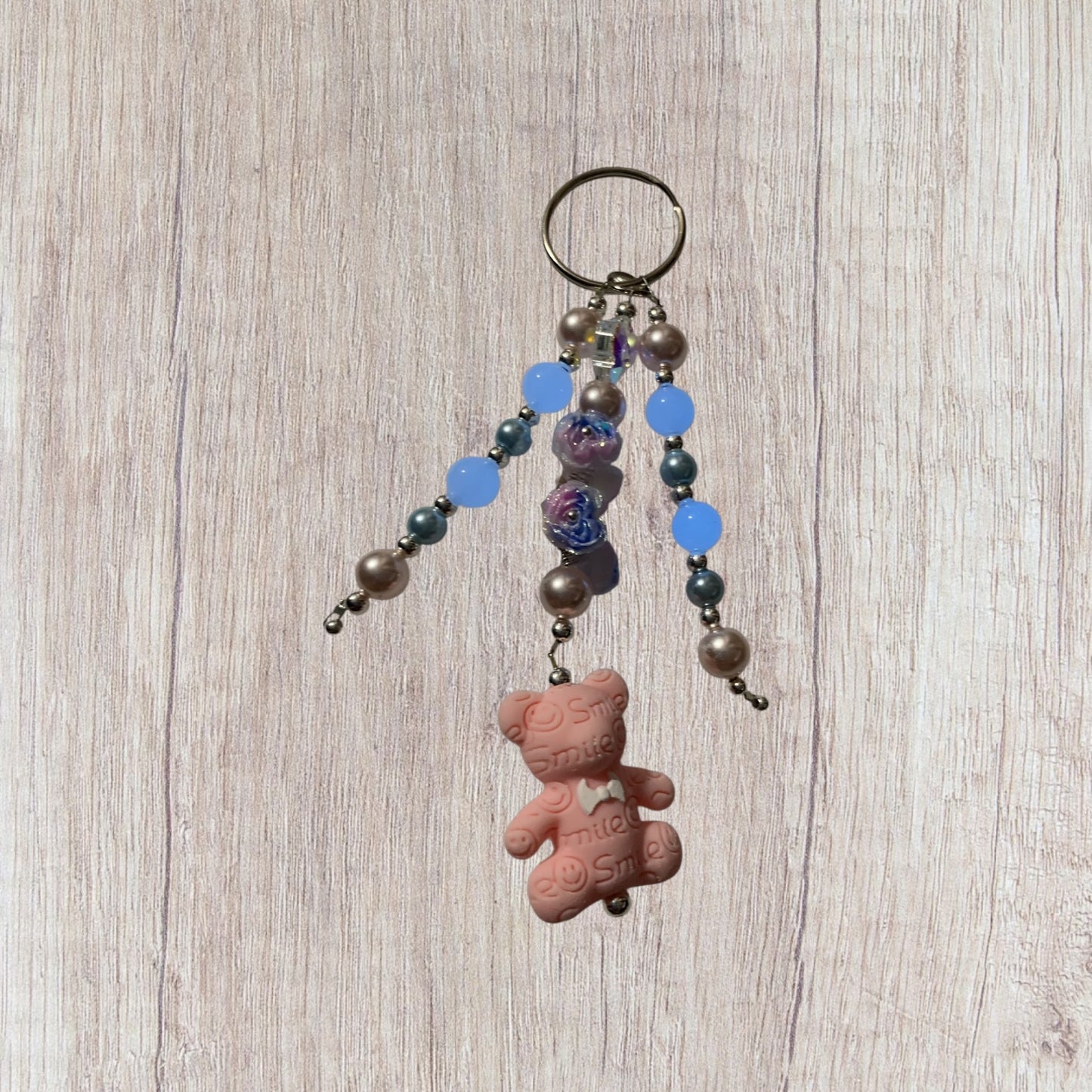 Pink Bear Keychain
