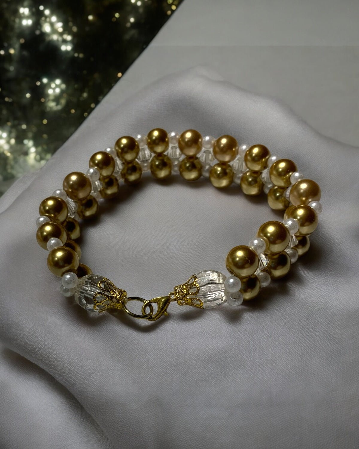 Gold Pearl Bracelet