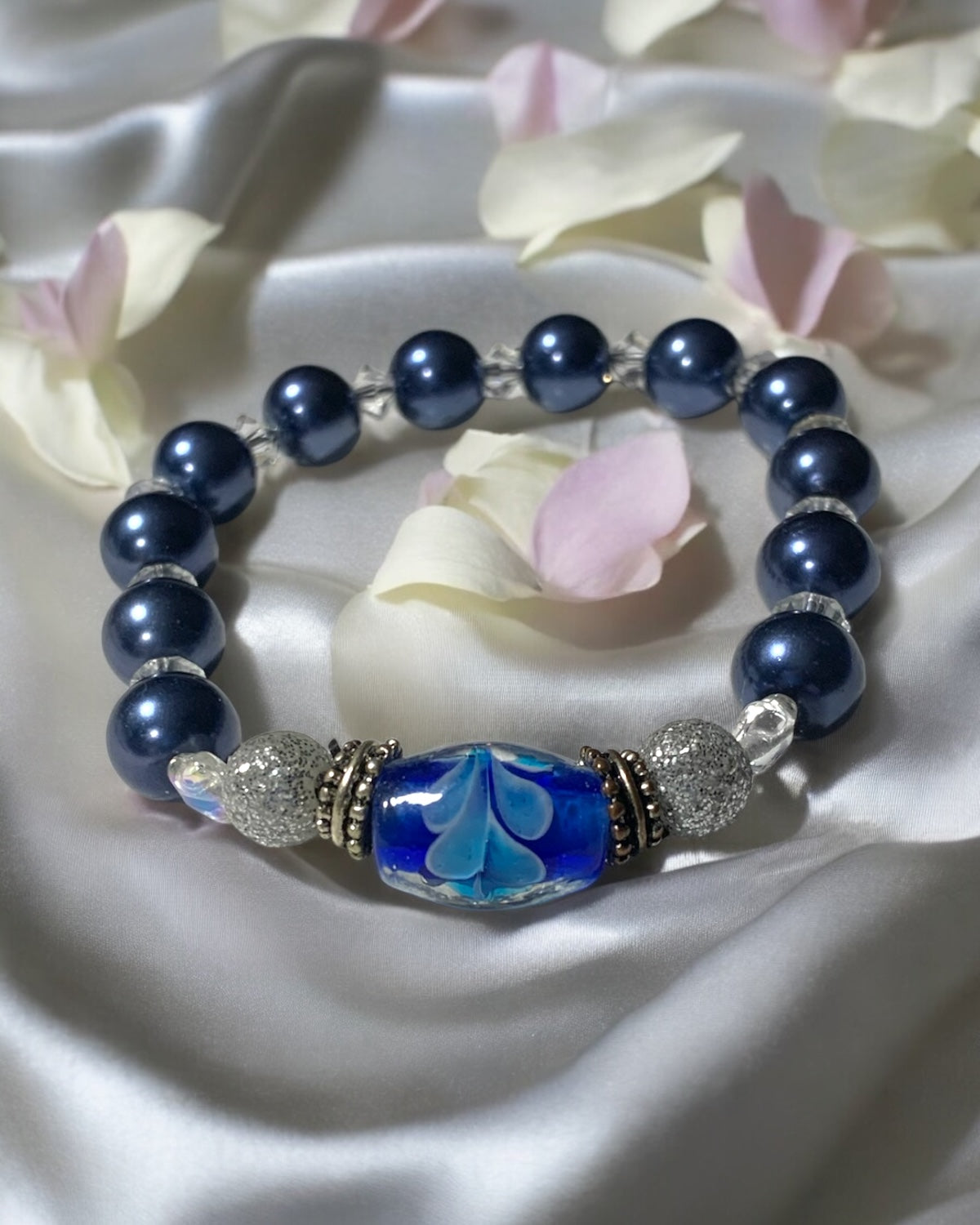 Blue Pearl Bracelet