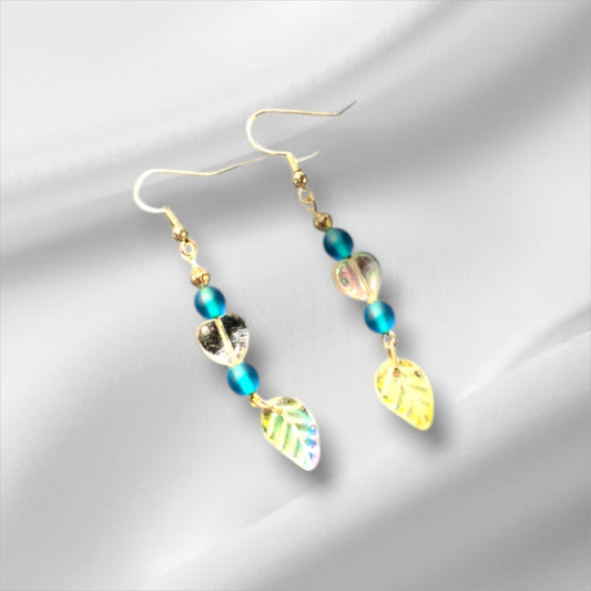 Teal color earrings