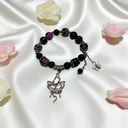 Dark Purple With Snake Bracelet