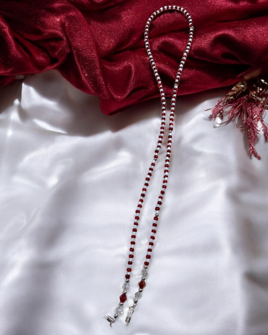 Red And White Eyeglasses Chain