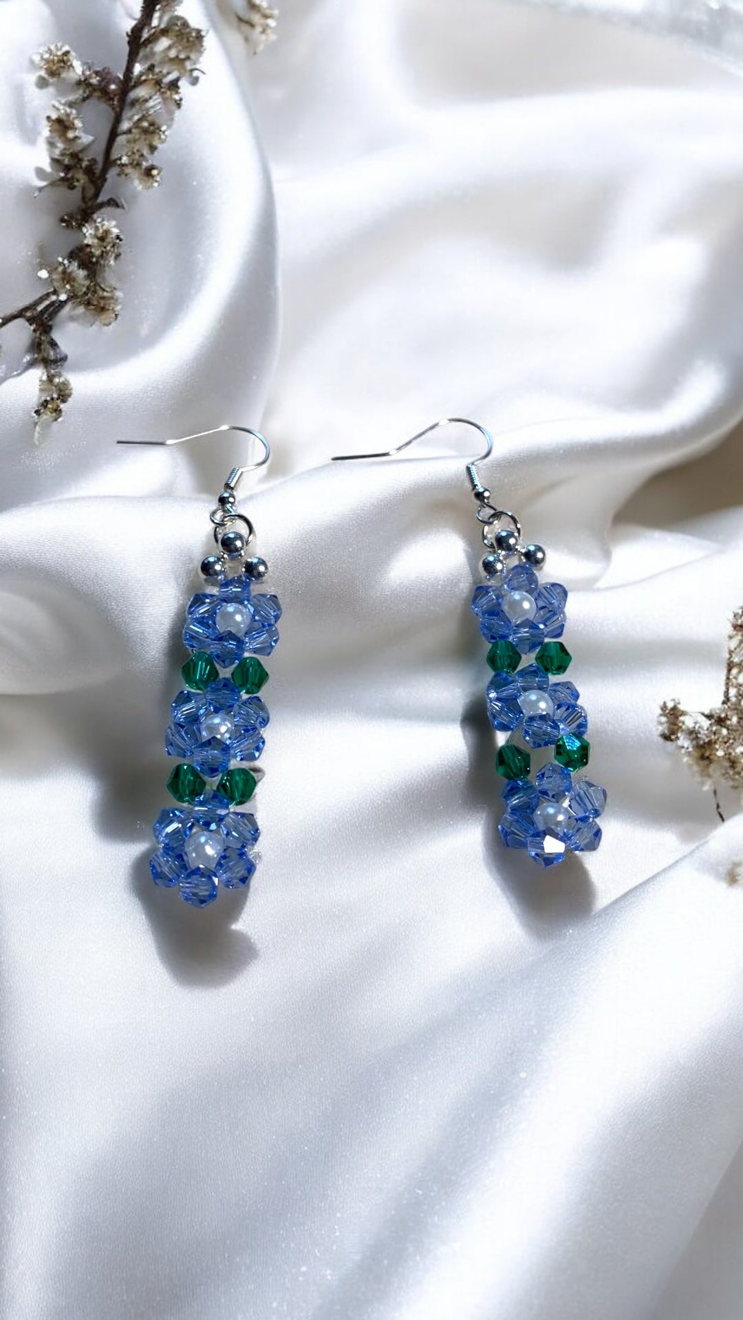 Three Flowers Earrings