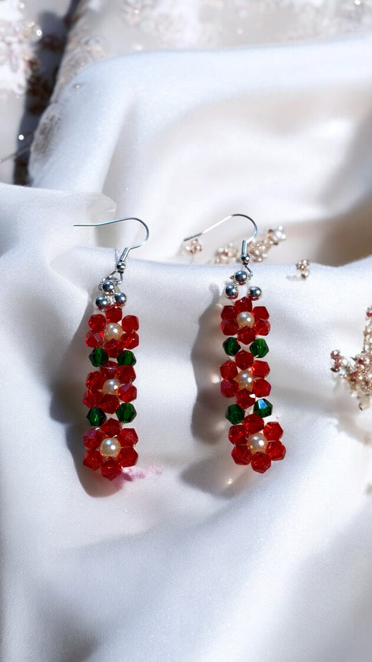 Three Flowers Earrings