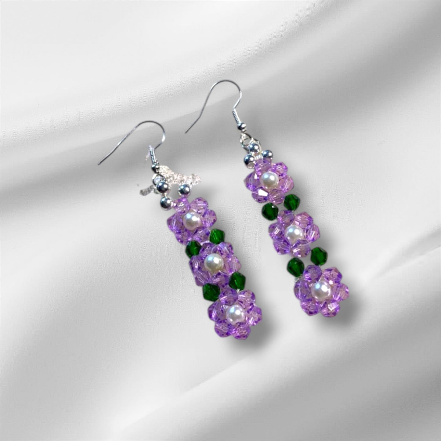Three Flowers Earrings