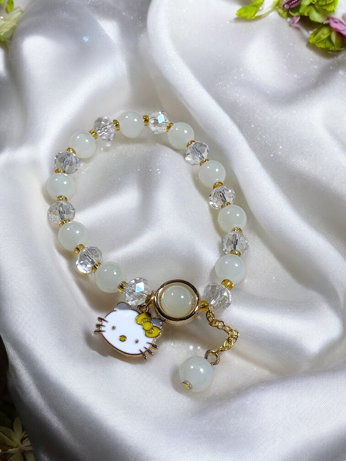 H K Frosted White Bracelet