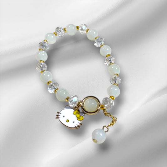 H K Frosted White Bracelet