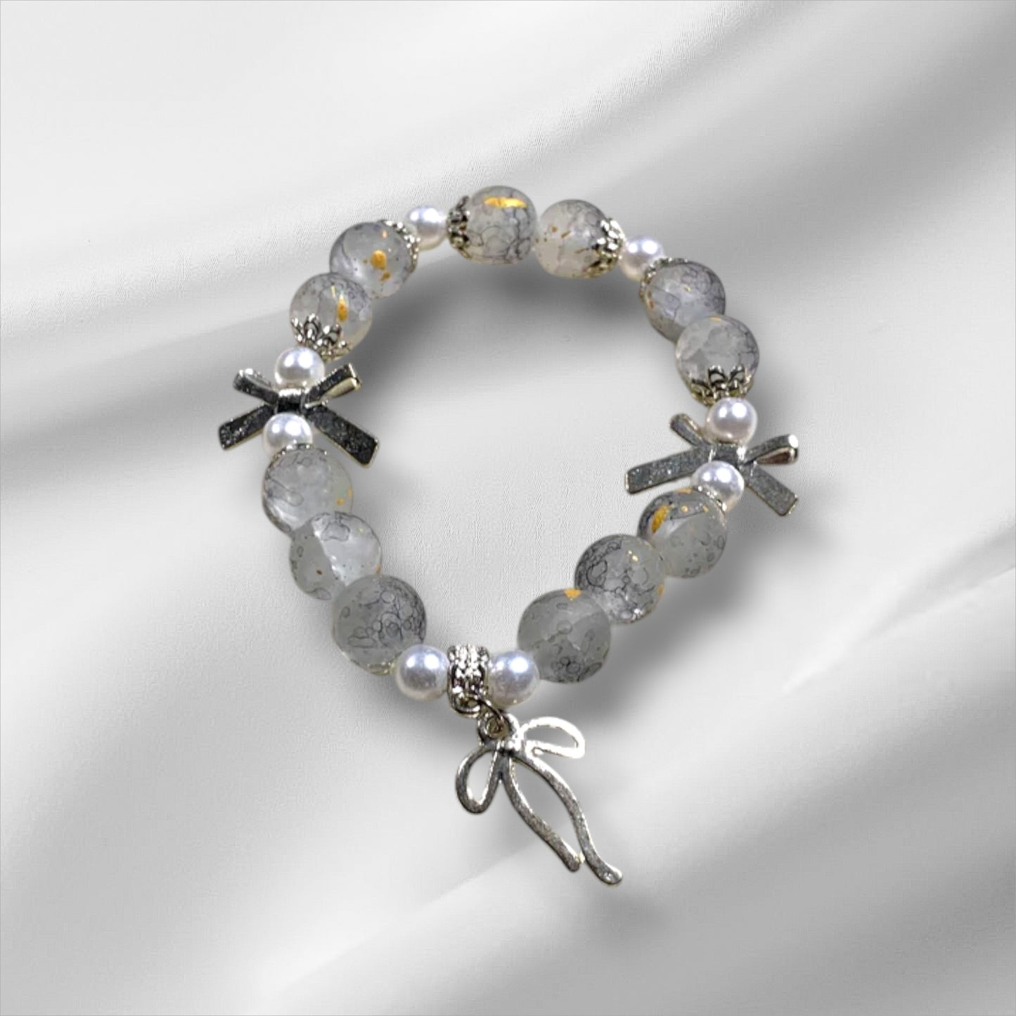Silver Bows Bracelets