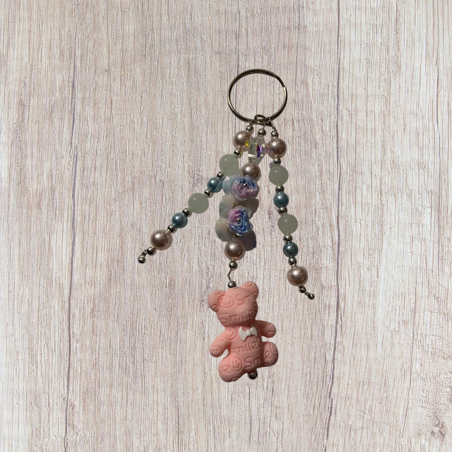 Pink Bear Keychain