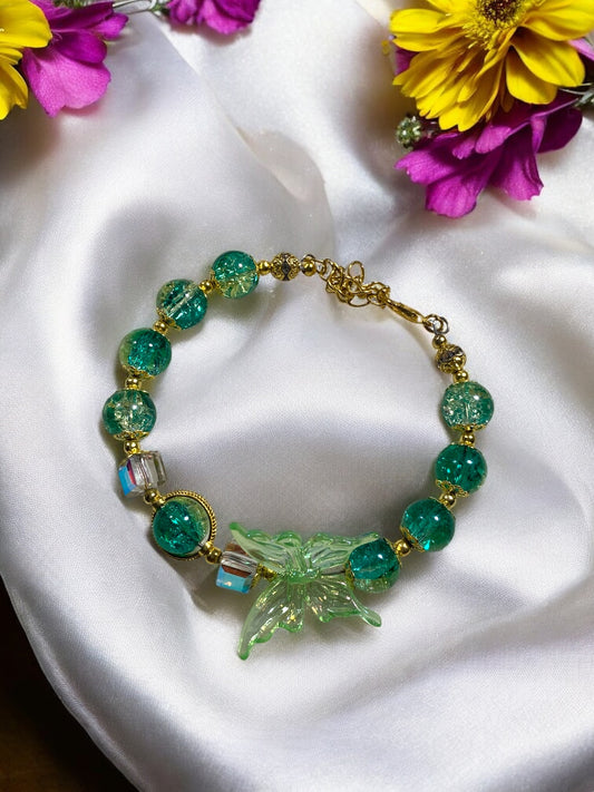 Green Butterfly Bracelet