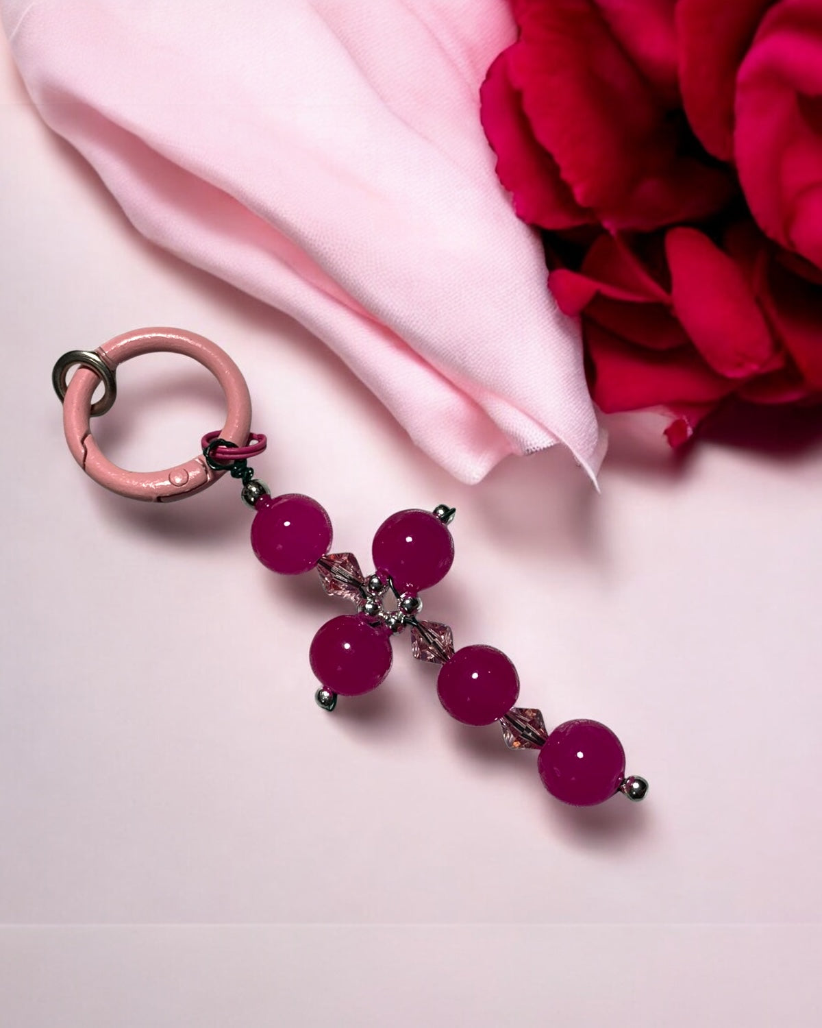Hot Pink Keychain,Phone Accessories