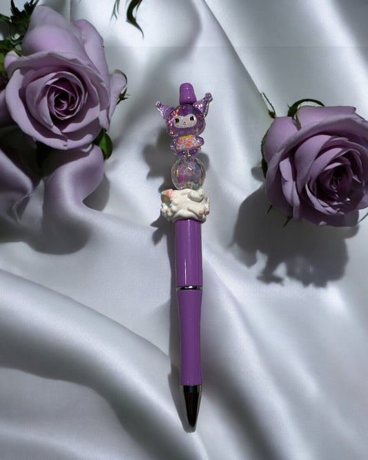 Purple Kitty Pen