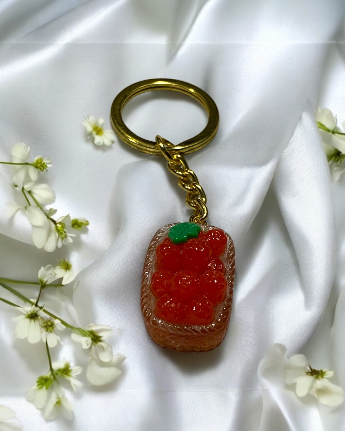 Basket of Apples Keychain