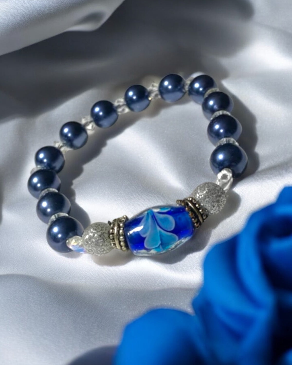 Blue Pearl Bracelet