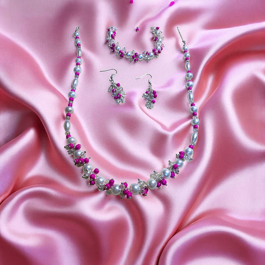 Hot Pink Jewelry Set