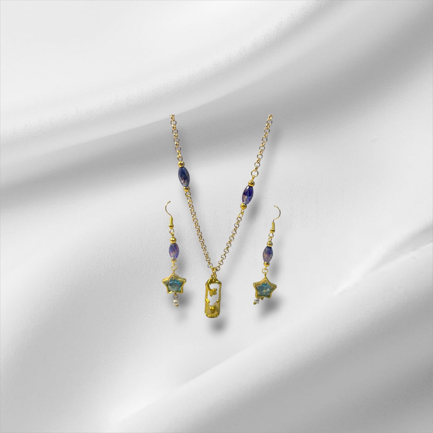 Stars and Blue Jewelry Set