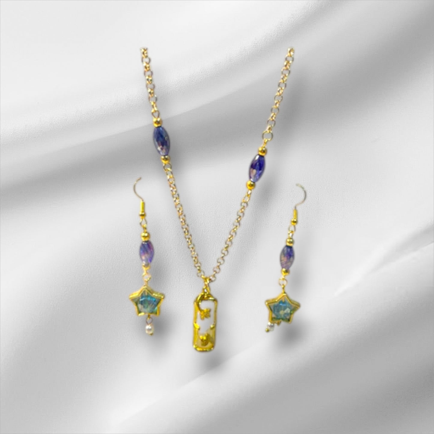 Stars and Blue Jewelry Set