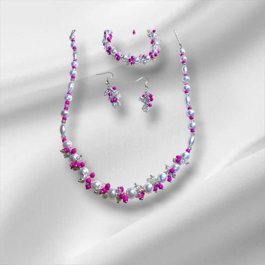 Hot Pink Jewelry Set